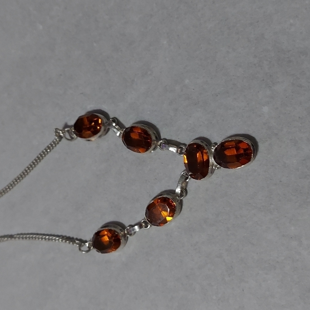BRANDY Topaz Sterling Silver Necklace - Picture 4 of 5